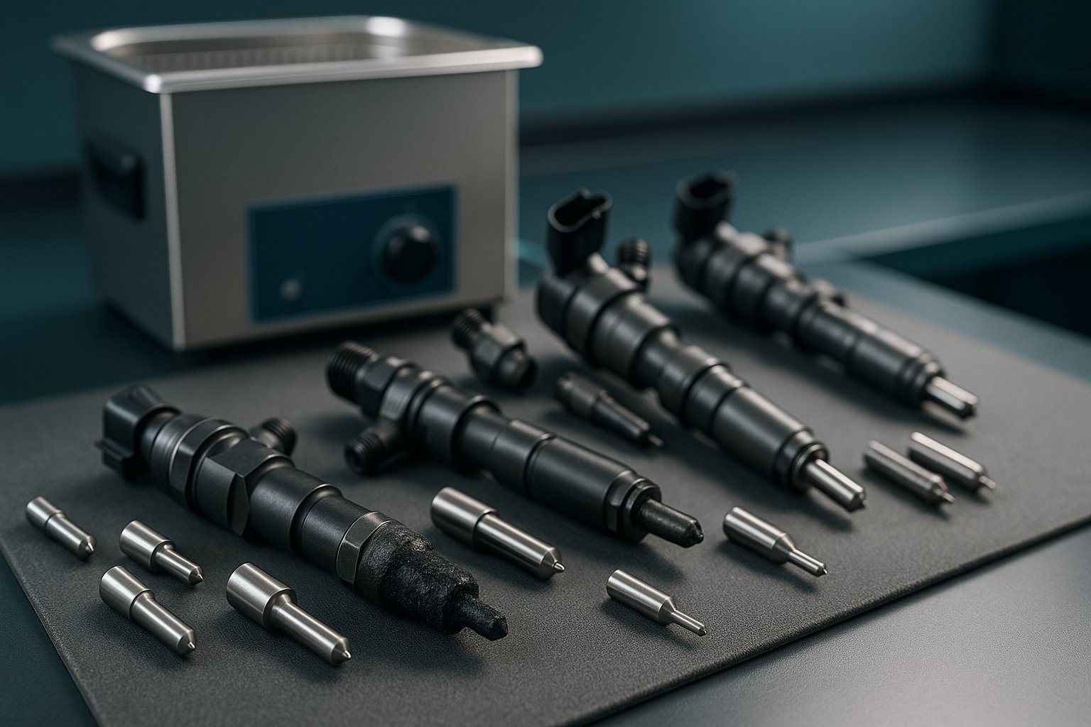 Diesel Injector Ultrasonic Cleaning